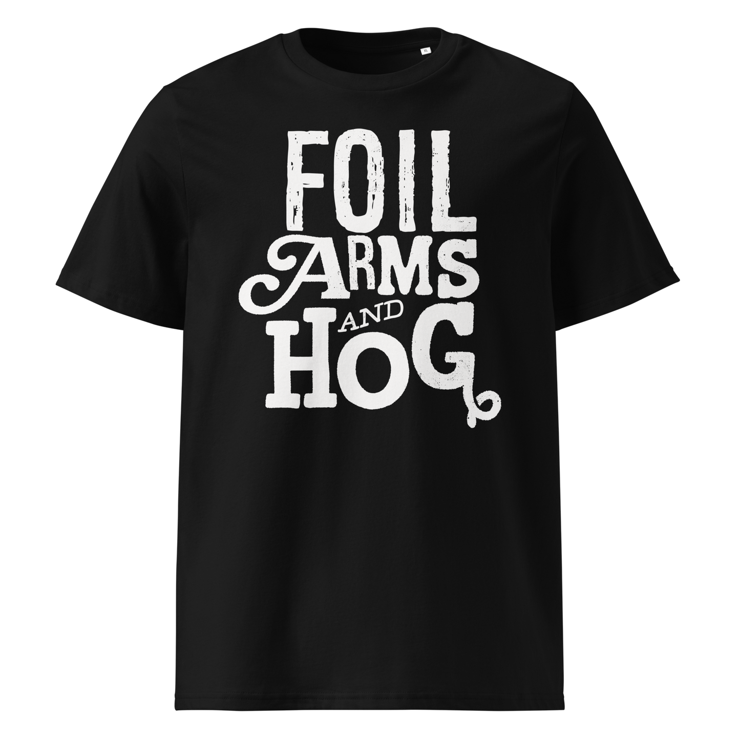 FOIL ARMS & HOG – New Title Logo front Tee (Adults)