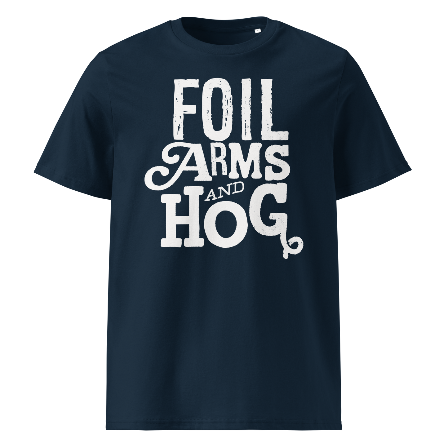 FOIL ARMS & HOG – New Title Logo front Tee (Adults)