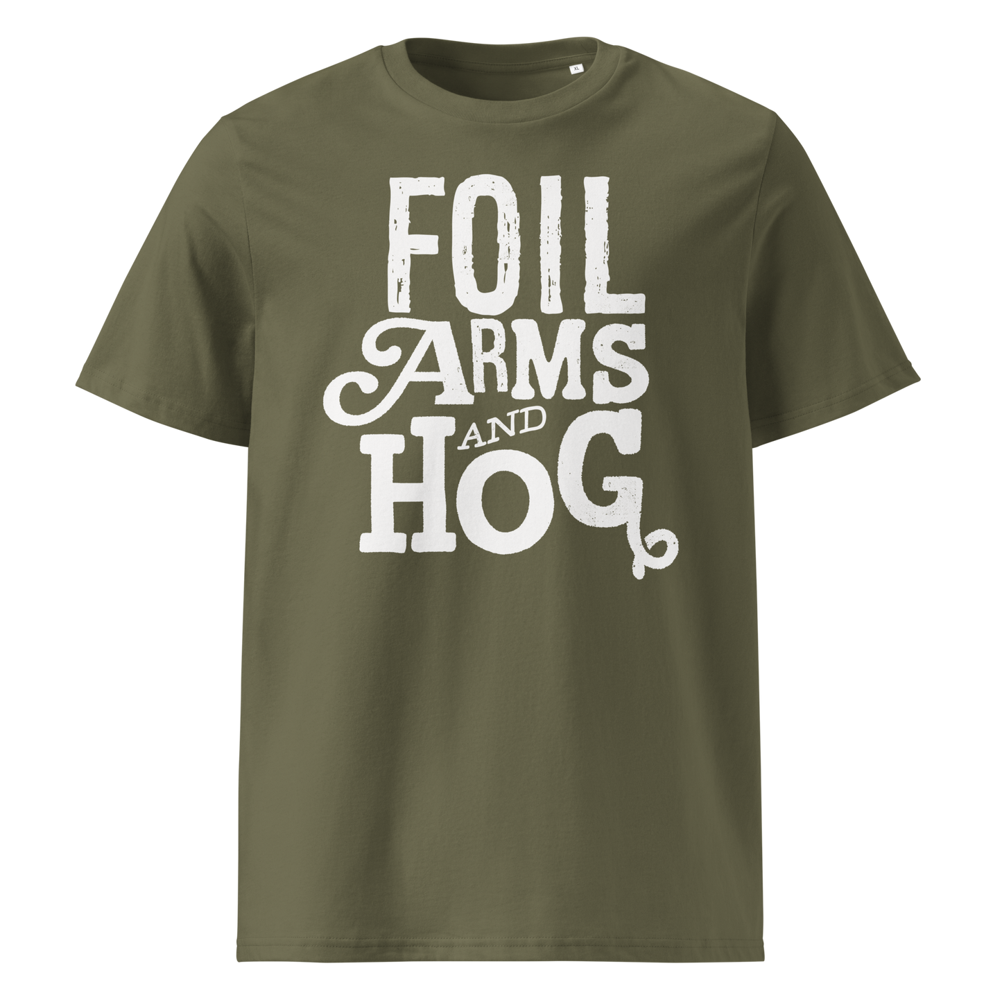 FOIL ARMS & HOG – New Title Logo front Tee (Adults)