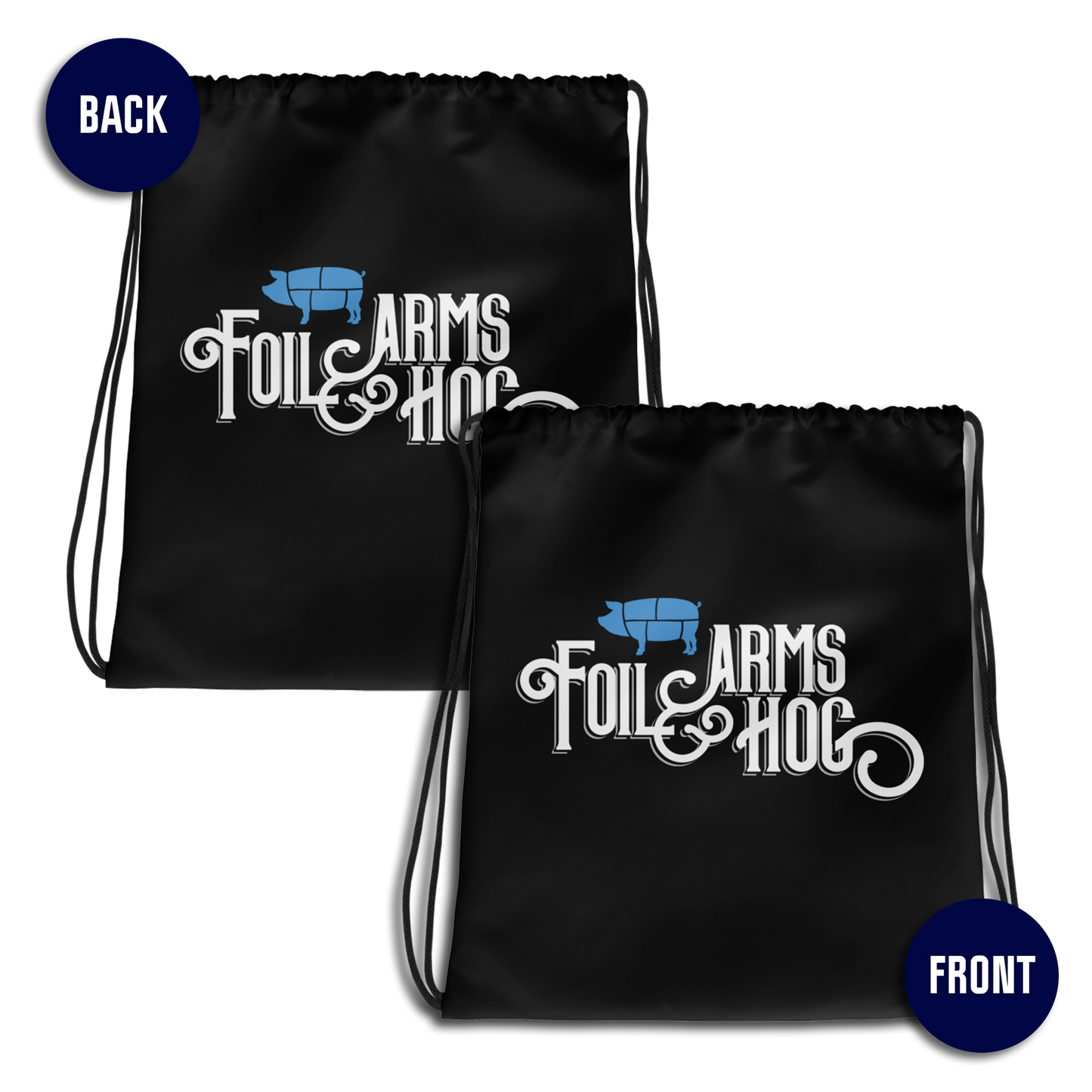 FOIL ARMS & HOG – Logo Drawstring bag