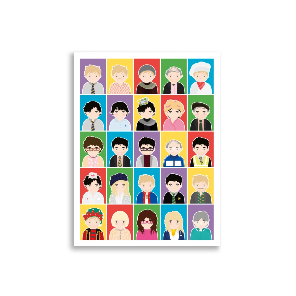 Sketch Characters – Print 30x40 cm