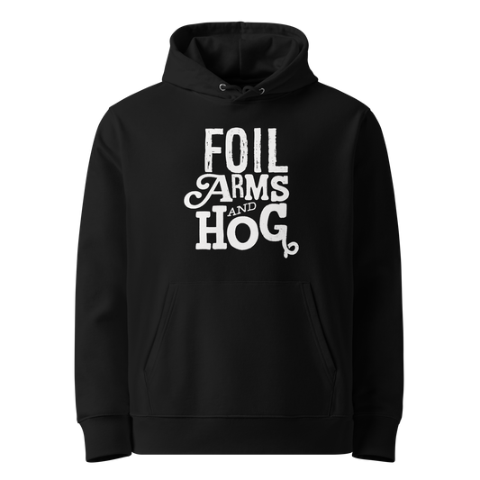 FOIL ARMS & HOG – New Title Logo front Hoodie (Adults)