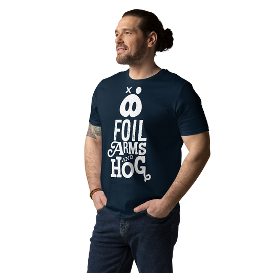 FOIL ARMS & HOG – New Logo front Tee (Adults)