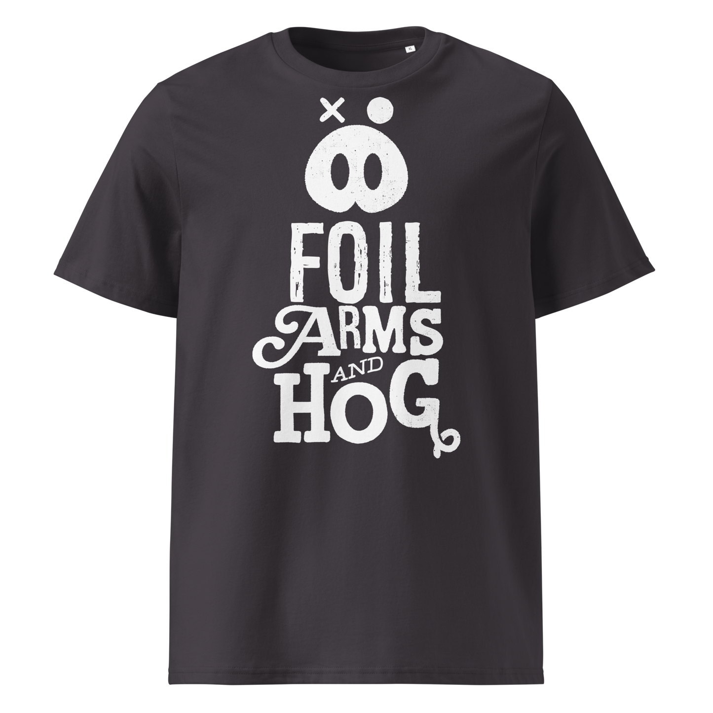 FOIL ARMS & HOG – New Logo front Tee (Adults)