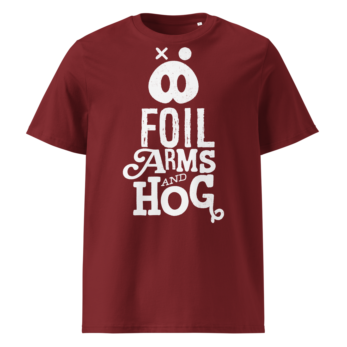 FOIL ARMS & HOG – New Logo front Tee (Adults)