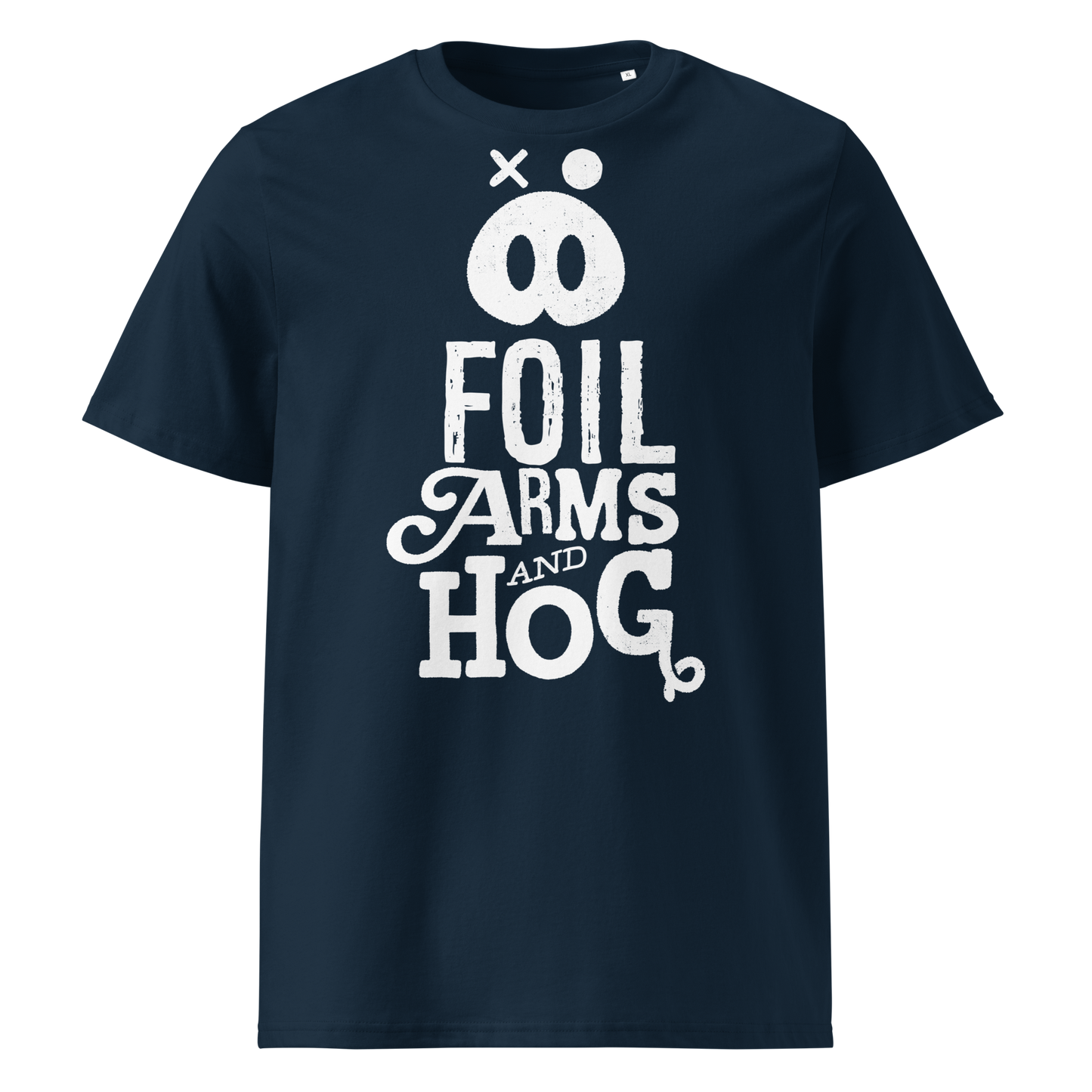 FOIL ARMS & HOG – New Logo front Tee (Adults)