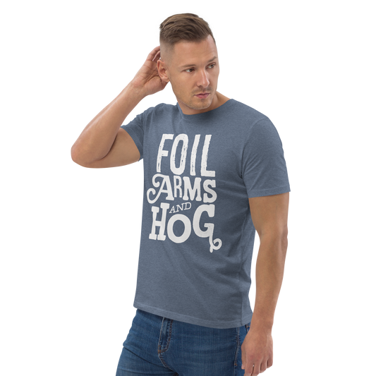 FOIL ARMS & HOG – New Title Logo front Tee (Adults)