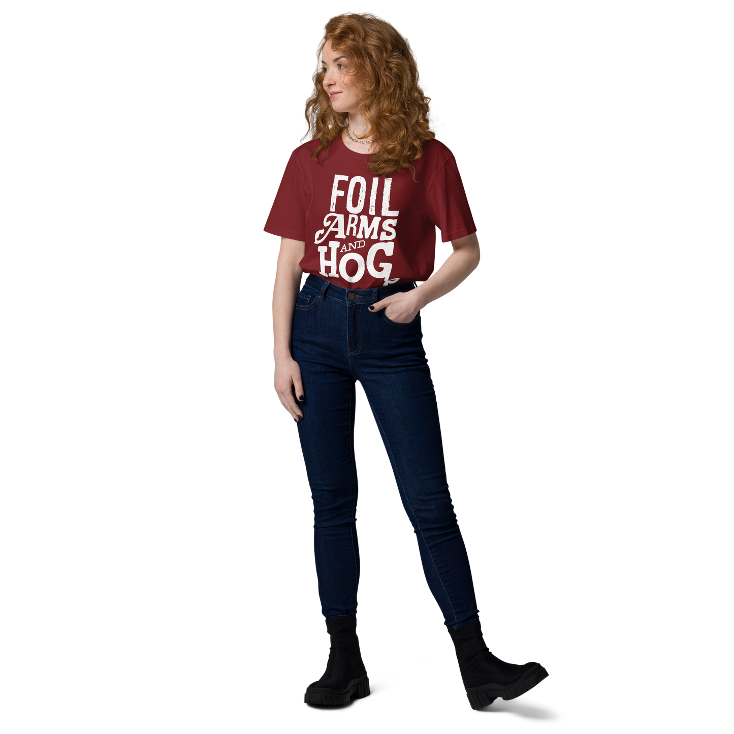 FOIL ARMS & HOG – New Title Logo front Tee (Adults)