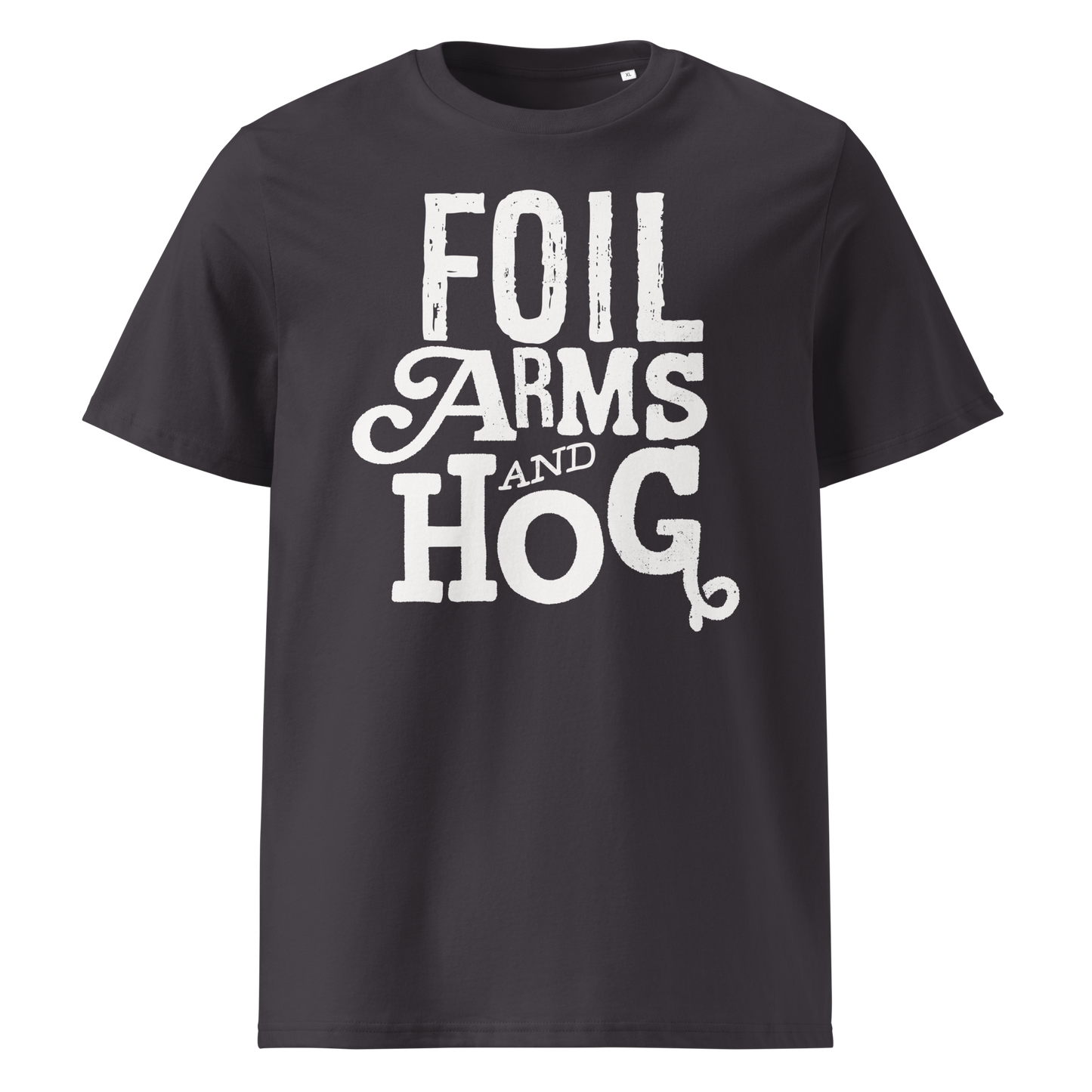 FOIL ARMS & HOG – New Title Logo front Tee (Adults)