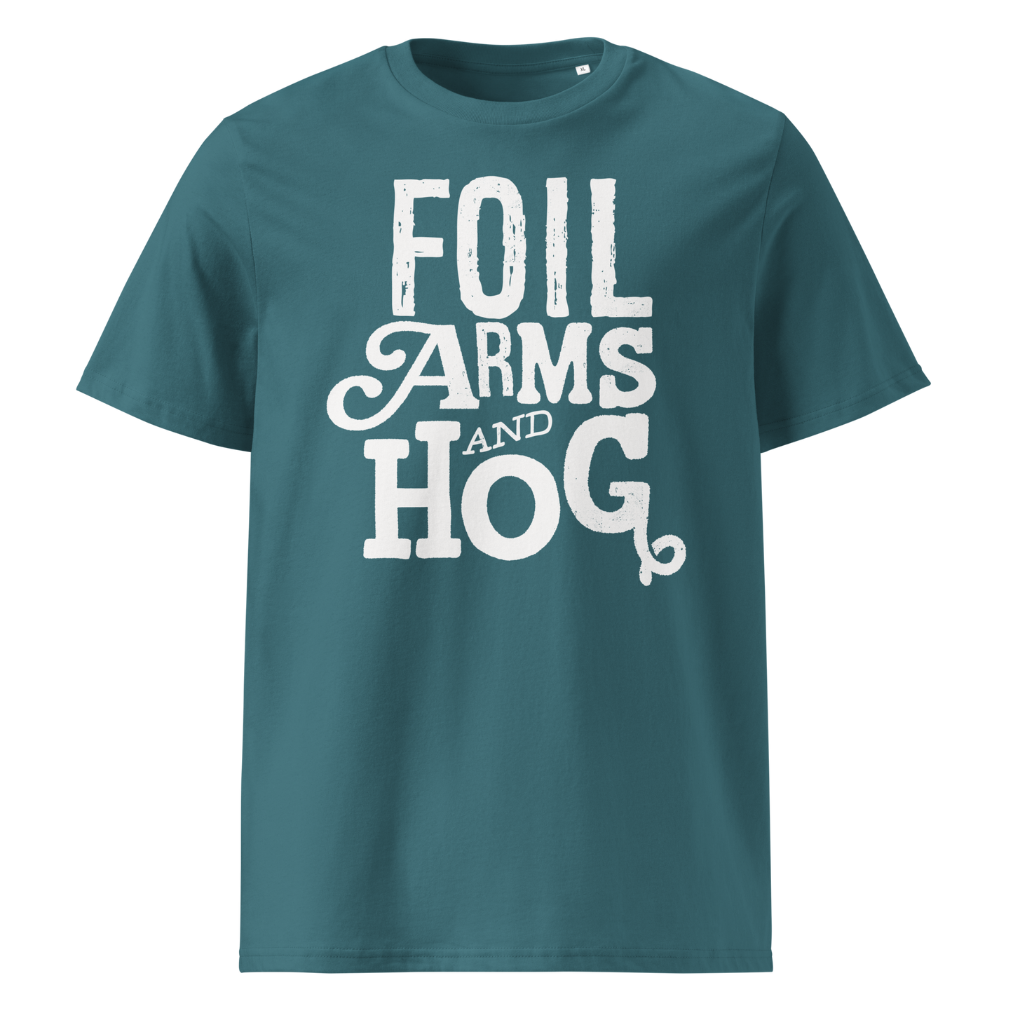 FOIL ARMS & HOG – New Title Logo front Tee (Adults)