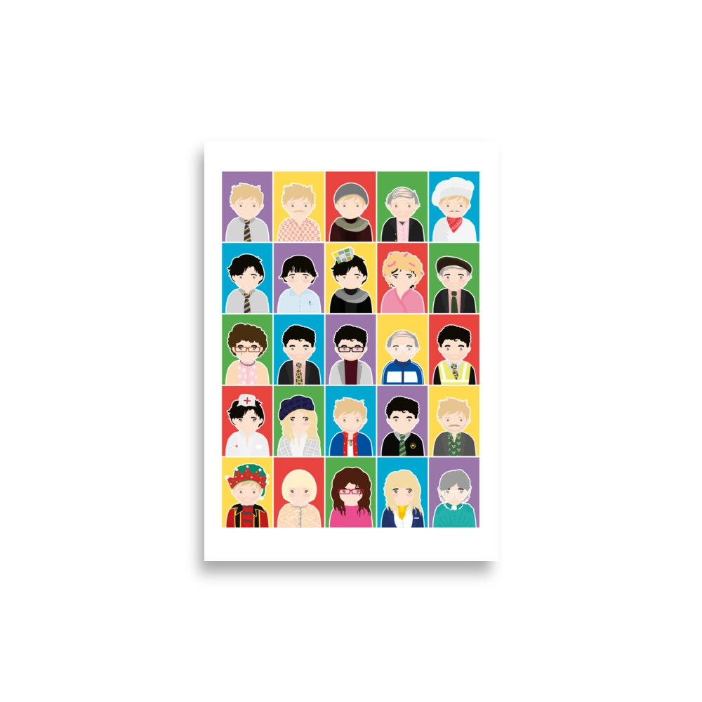 Print Characters 21x30 cm