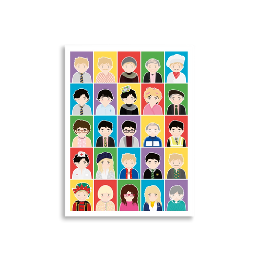 Sketch Characters – Print 30x40 cm