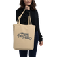 Foil Arms and Hog merchandise beige tote shopping bag with big logo design