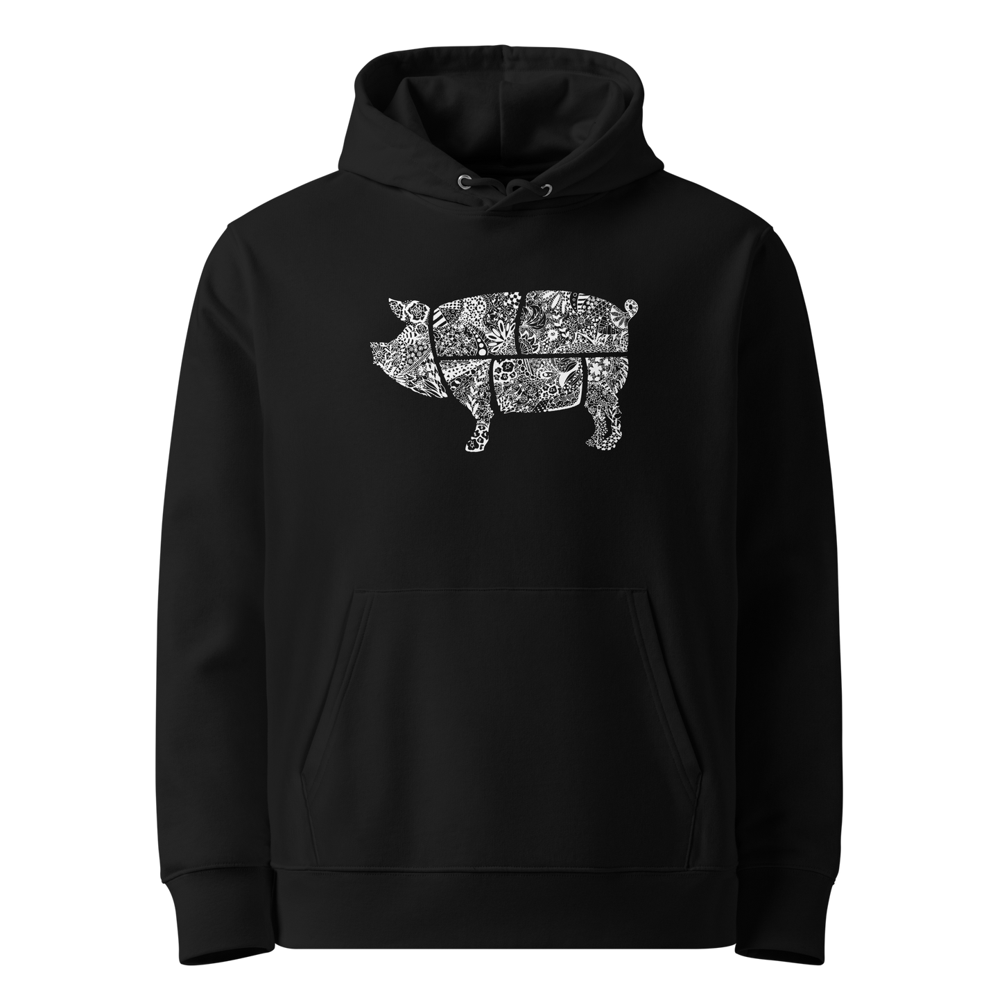 Floral Pig Hoodie (Adults)