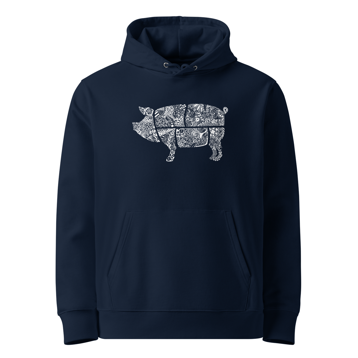 Floral Pig Hoodie (Adults)